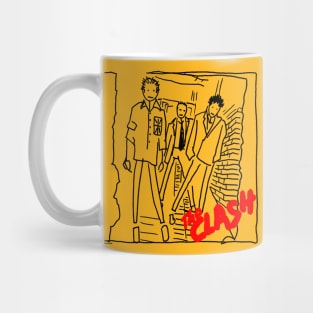 The Clash Debut Album as Stick Figures Mug